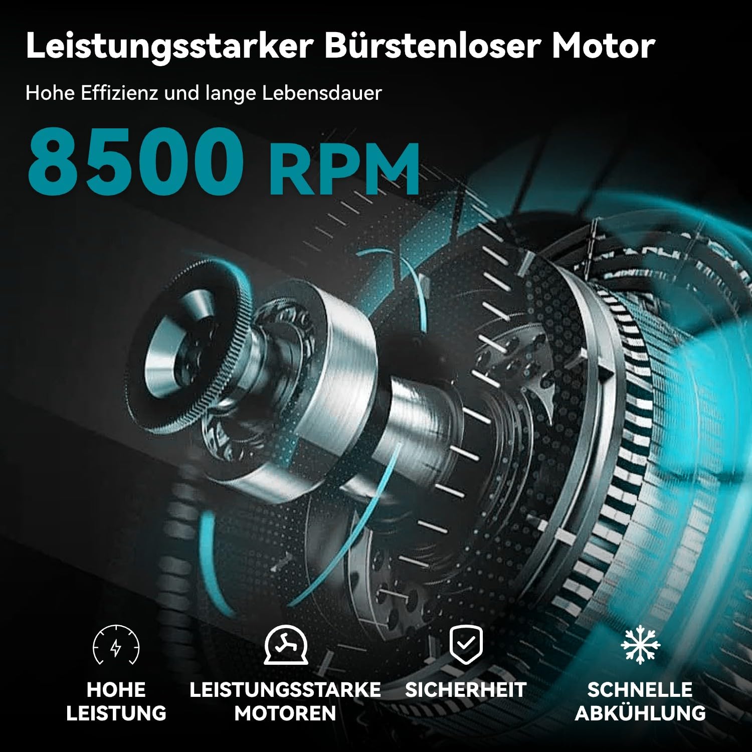yofidra-winkelschleifer-akku-100-mm-brushless-3-gang-2x3ah image 3