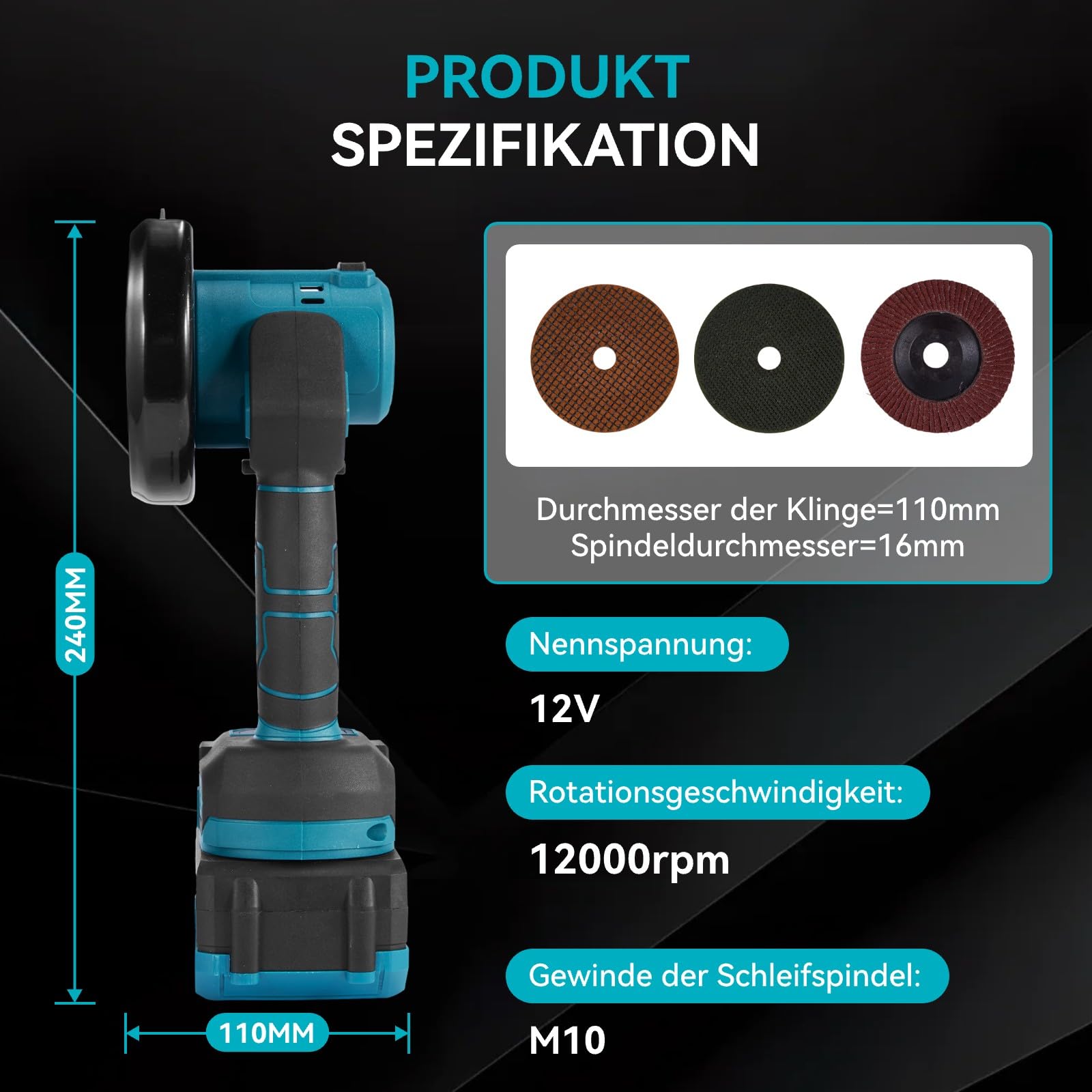yofidra-110mm-mini-winkelschleifer-900w-mit-2-akkus-3-stufig image 7