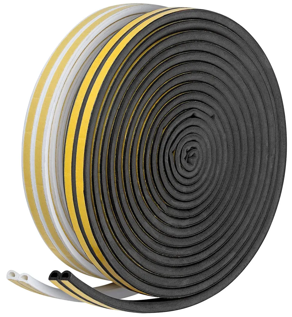 agt-dichtungsband-selbstklebend-d-profil-4x8m-wei-schwarz image 1