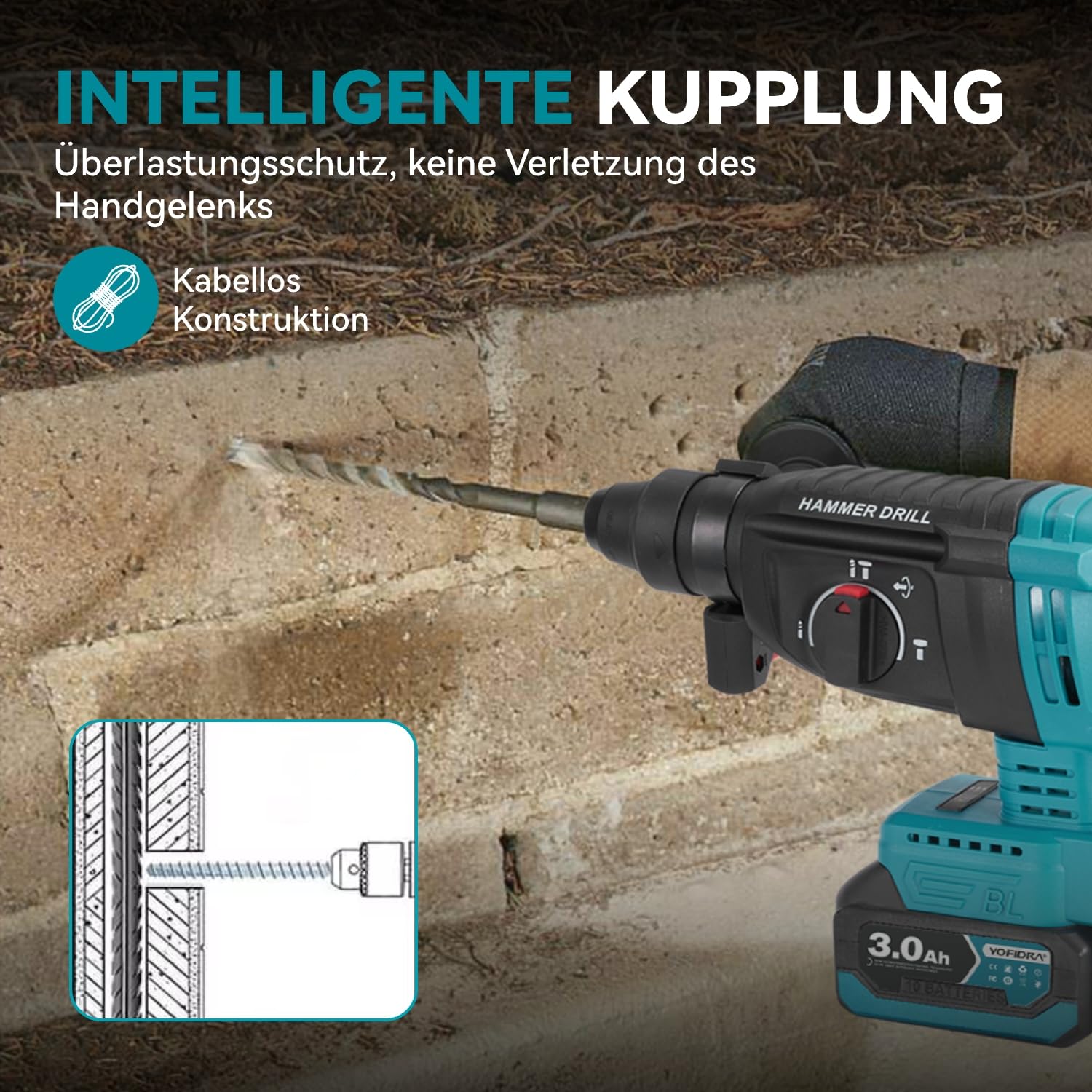 yofidra-18v-akku-bohrhammer-sds-plus-4-in-1-10-tlg-im-koffer image 5