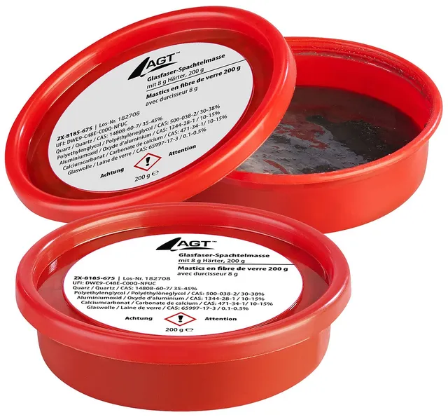 agt-spachtelmasse-glasfaser-2er-set-2x200g-autospachtel image 1