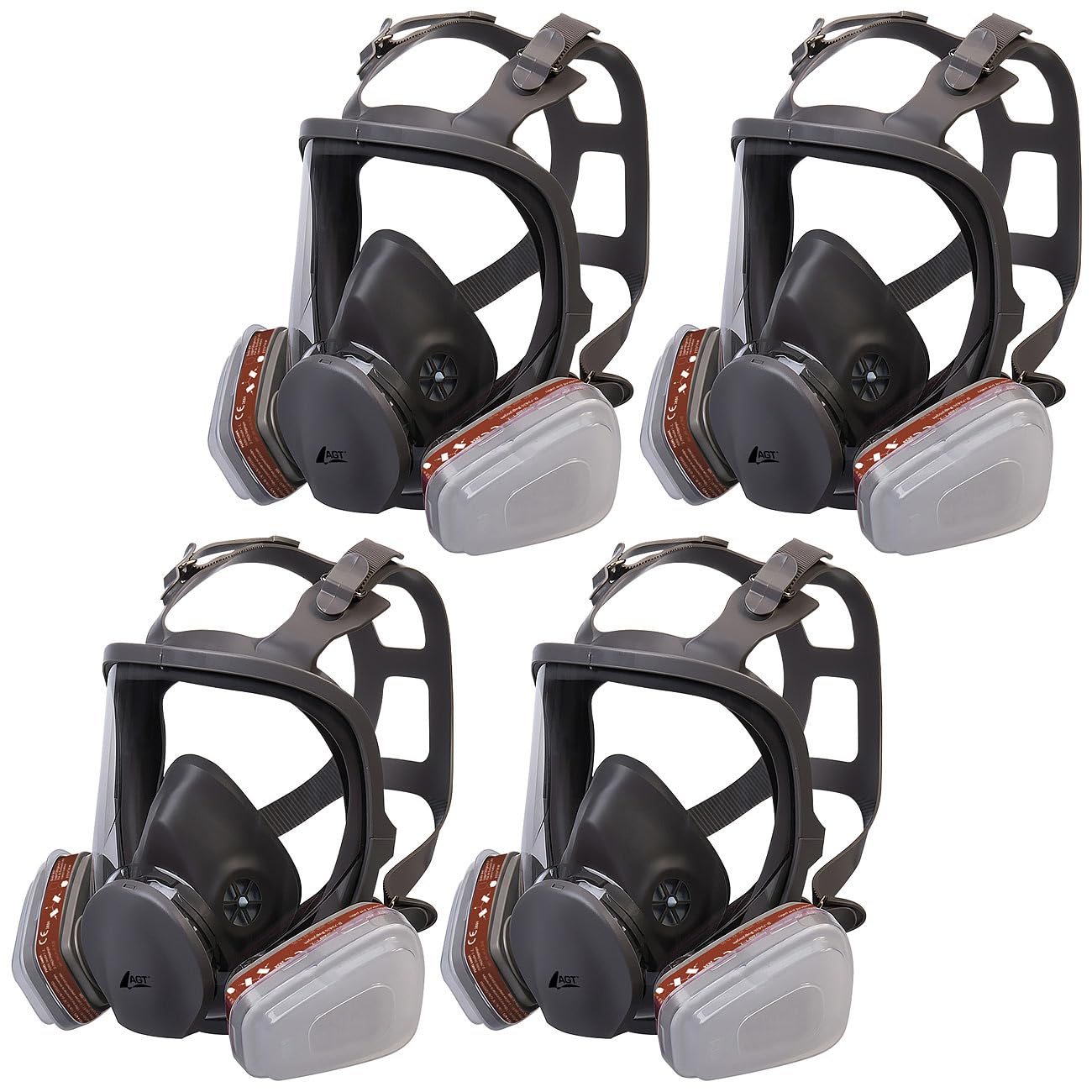 agt-vollgesichtsmaske-as-110-atemschutzmaske-4er-set-a1p2 image 1