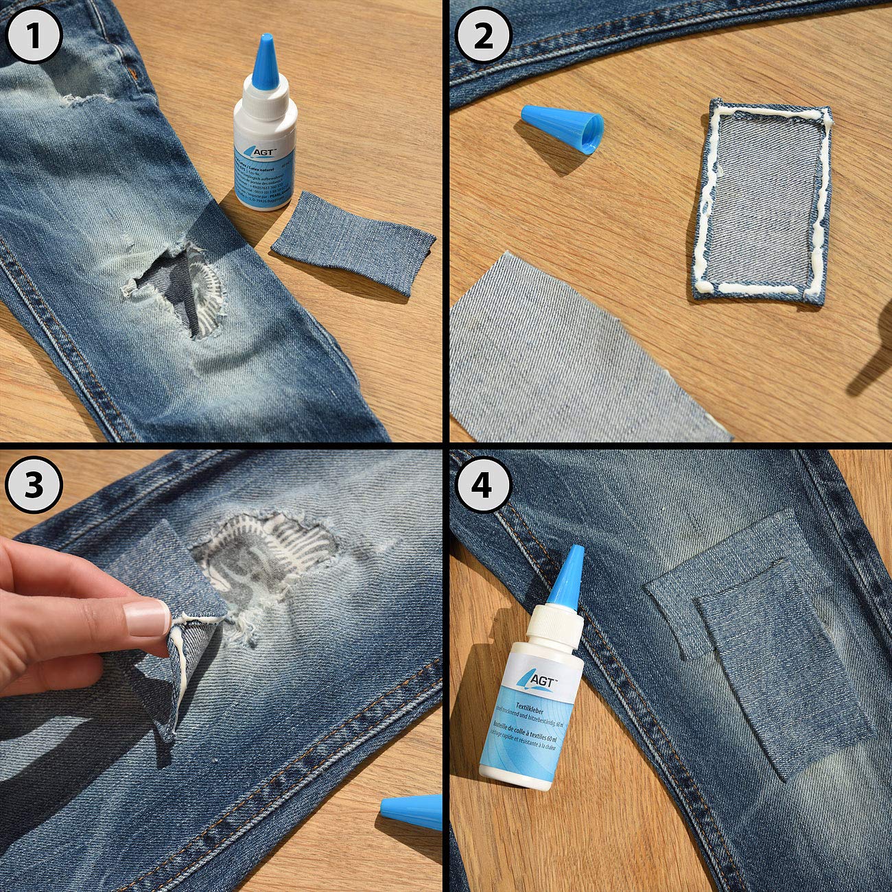 agt-textilkleber-waschfest-8x60ml-stoffkleber-jeans-kleidung image 4