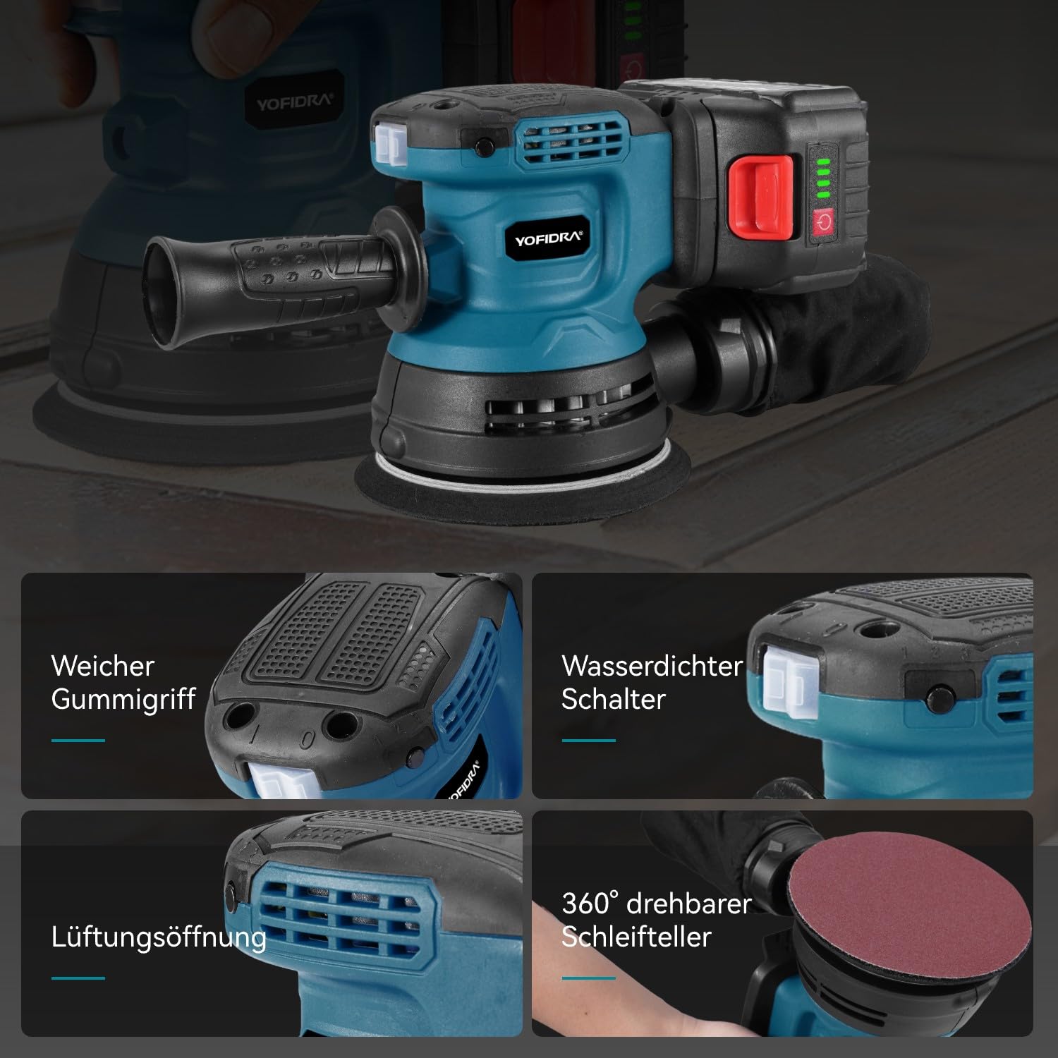 yofidra-woodworking-tools-akku-exzenterschleifer-125mm-mit-2-akkus-500w image 6