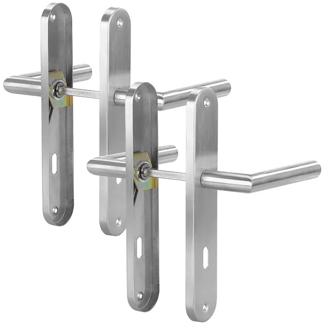 agt-t-rklinke-innen-2er-set-edelstahl-langschild-buntbart image 1