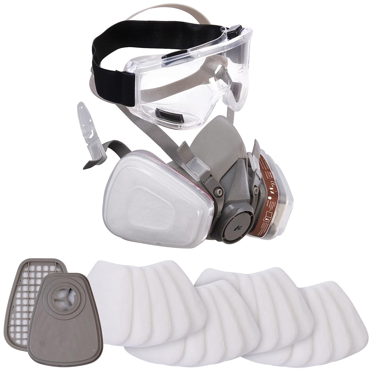 agt-as-105-atemschutzmaske-mit-schutzbrille-26-teilig-a1p2 image 1