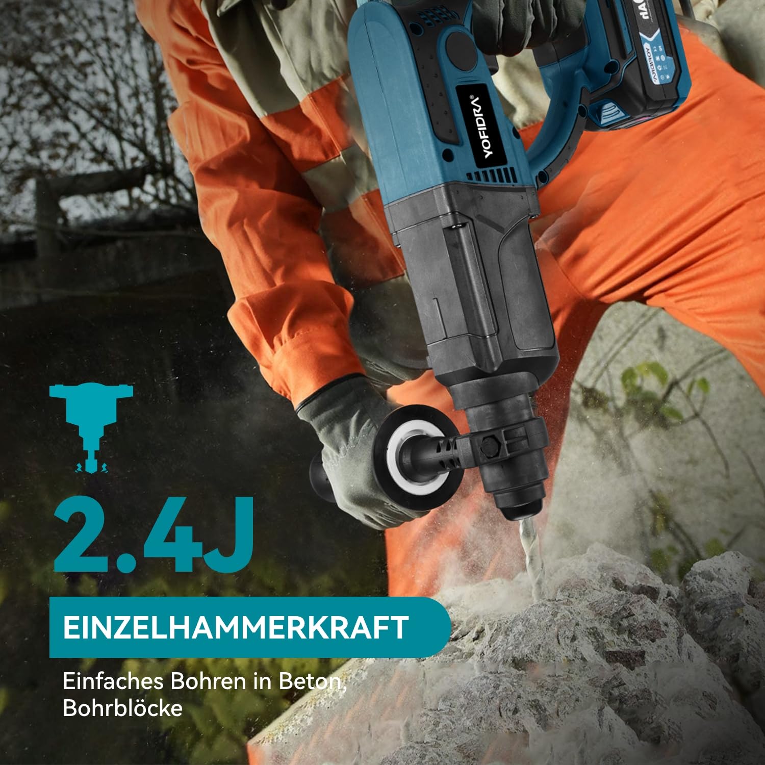 yofidra-home-improvement-sds-plus-bohrhammer-500w-mit-2-akkus-2-4j image 2