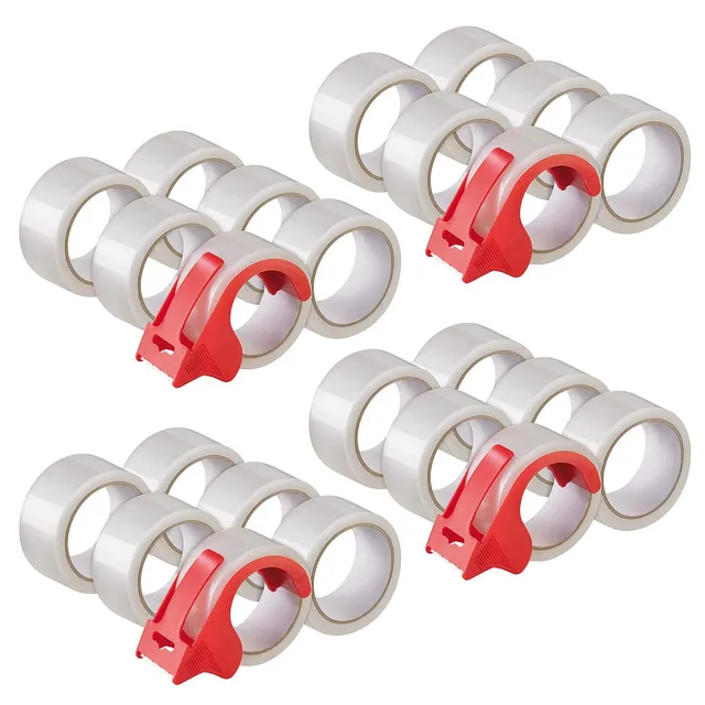 agt-paketband-handabroller-4er-set-mit-24-transparenten-rollen image 1