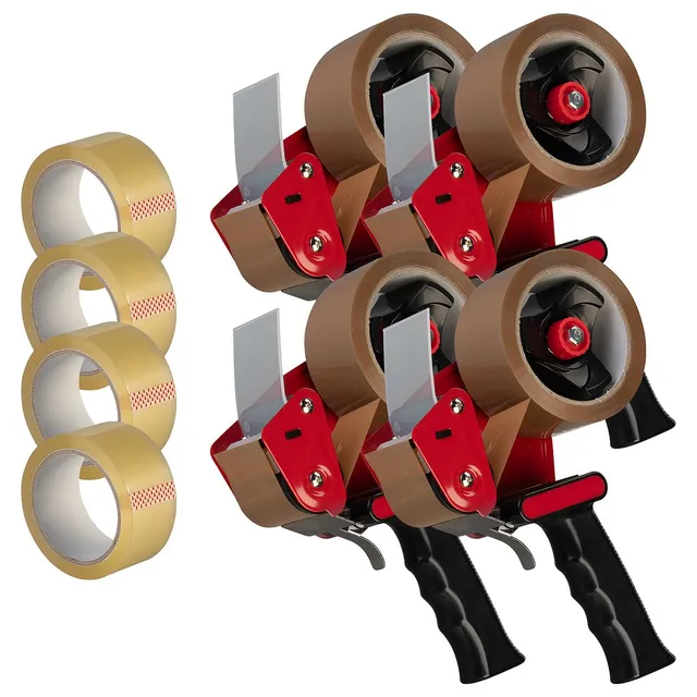 agt-kleberollen-set-paketband-handabroller-2er-mit-8-packb-ndern image 1