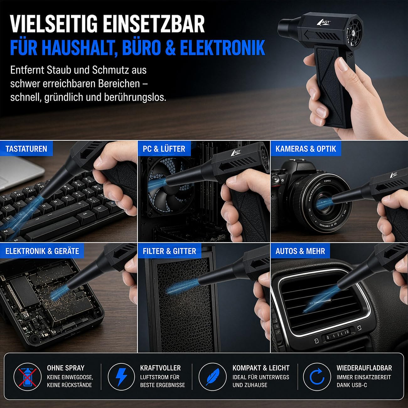 agt-druckluft-staubgebl-se-akku-handgebl-se-mit-4-aufs-tzen image 2