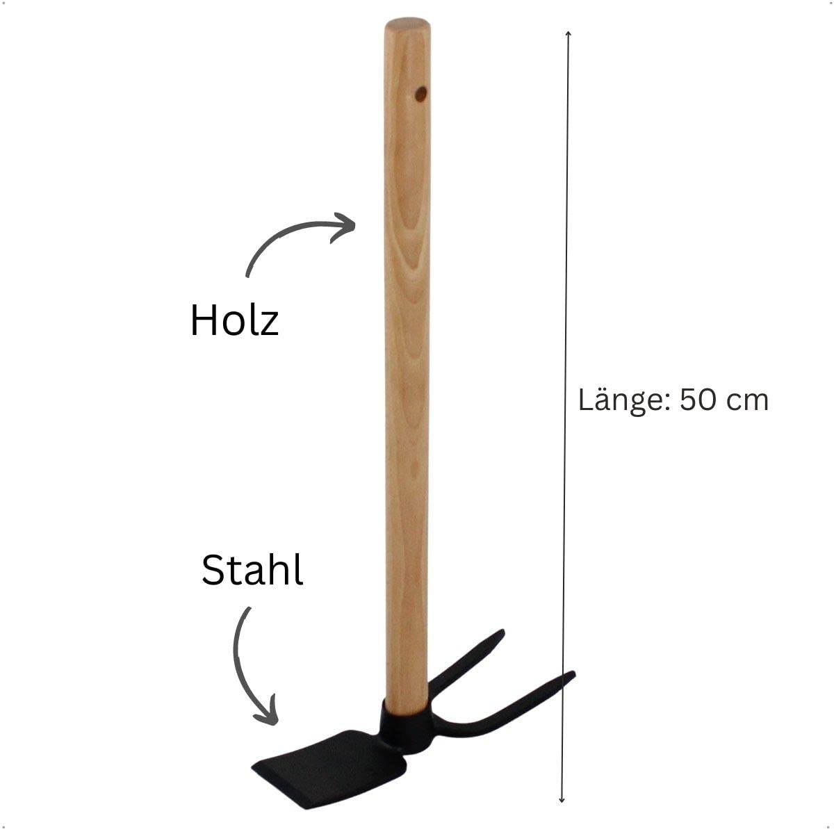 galaflor-gartenwerkzeuge-doppelhacke-50cm-stahl-2-zinken image 6
